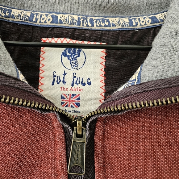 Fat Face Red Washed 100% Cotton Airlie Chest Stripe Sweatshirt - Picture 10 of 16